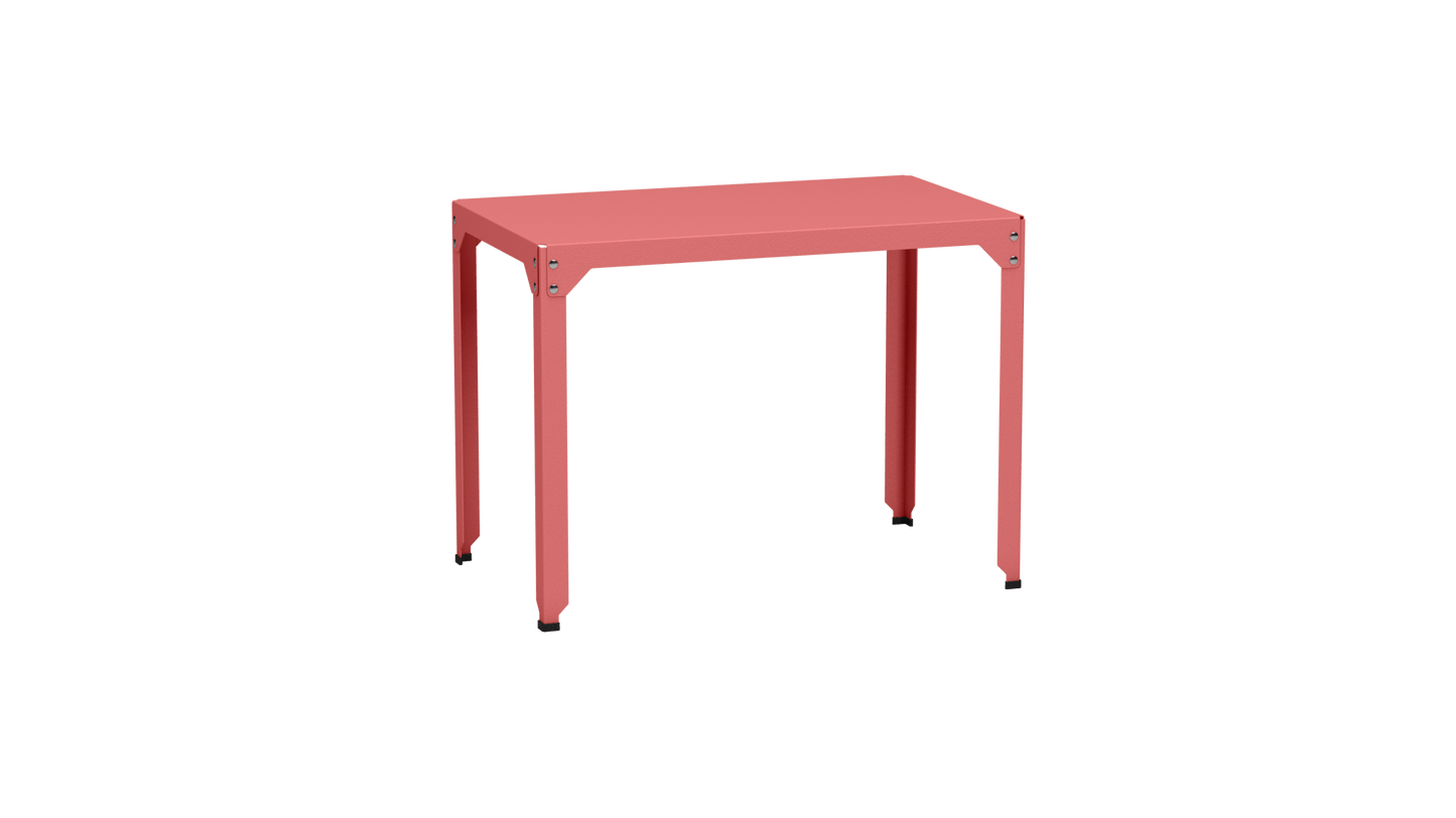 Table rectangulaire en acier galvanisé 100x60cm Hegoa - MATIERE GRISE - La Maison MilanaiseTABLERECTANGLE100HEGOAPink Lady 163Sans roulettes