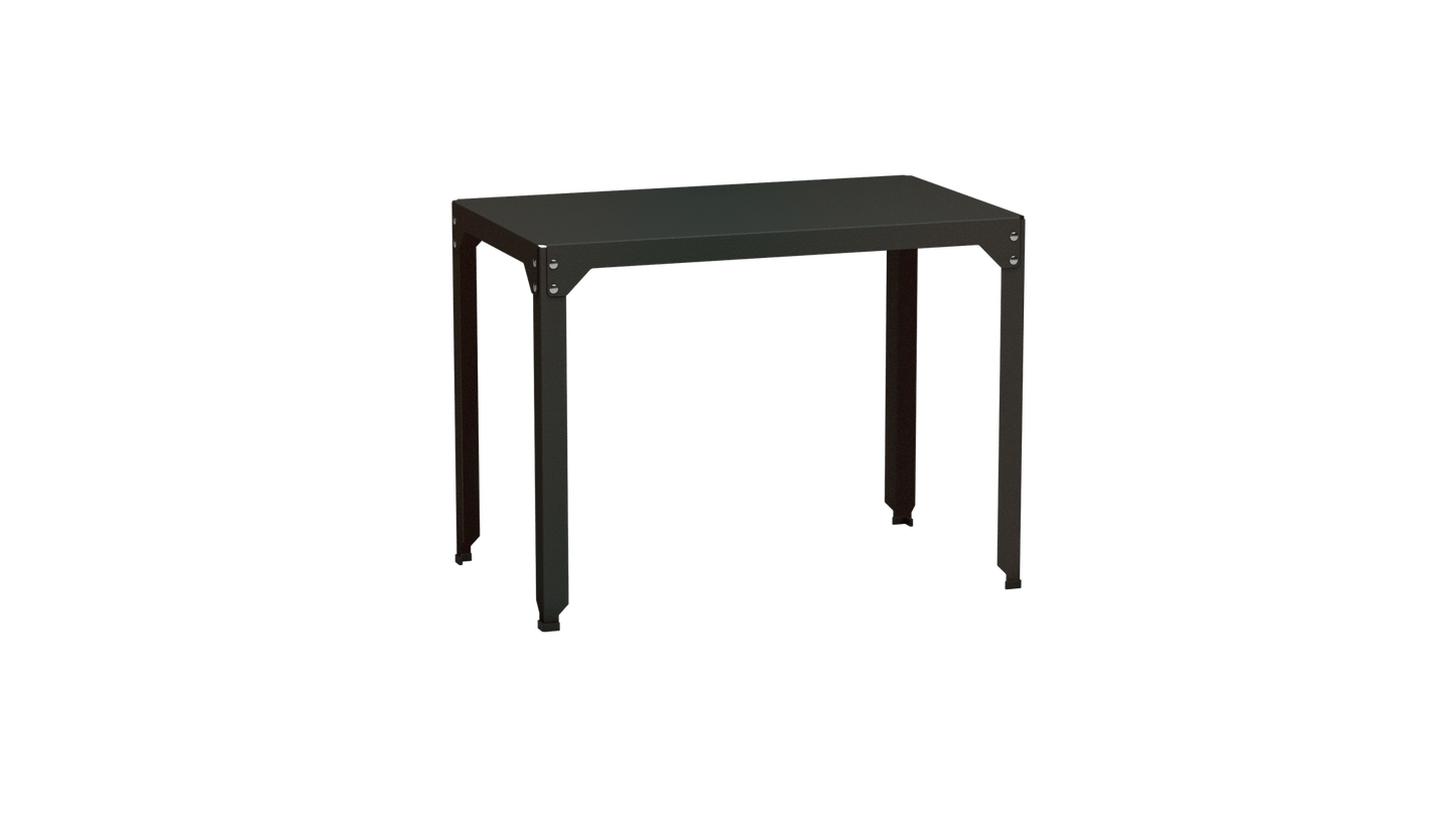 Table rectangulaire en acier galvanisé 100x60cm Hegoa - MATIERE GRISE - La Maison MilanaiseTABLERECTANGLE100HEGOAWinners 223Sans roulettes