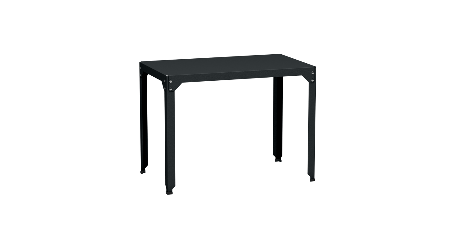 Table rectangulaire en acier galvanisé 100x60cm Hegoa - MATIERE GRISE - La Maison MilanaiseTABLERECTANGLE100HEGOAAnthracite 222Sans roulettes