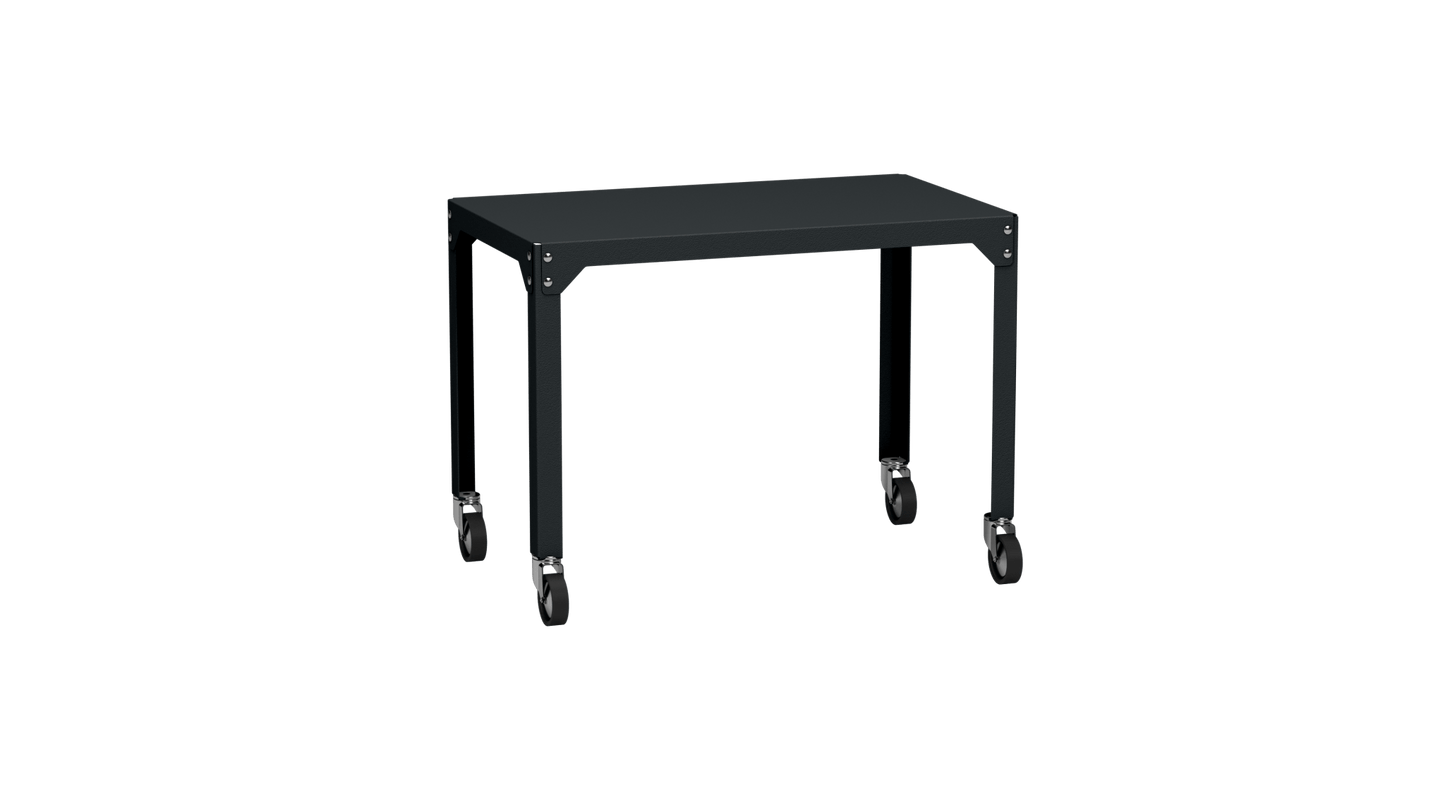 Table rectangulaire en acier galvanisé 100x60cm Hegoa - MATIERE GRISE - La Maison MilanaiseTABLERECTANGLE100HEGOAAnthracite 222Avec roulettes
