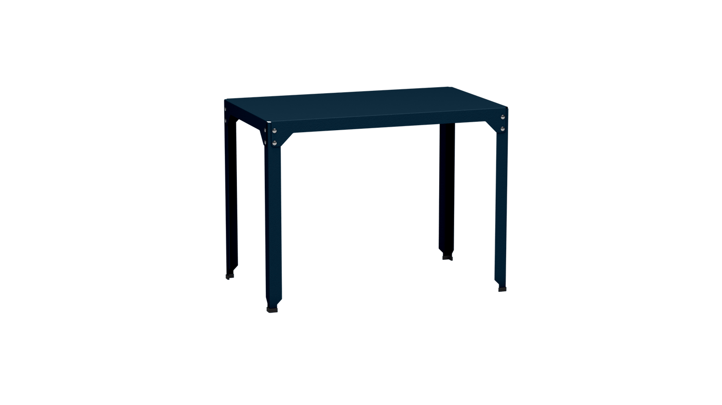 Table rectangulaire en acier galvanisé 100x60cm Hegoa - MATIERE GRISE - La Maison MilanaiseTABLERECTANGLE100HEGOADenim 007Sans roulettes