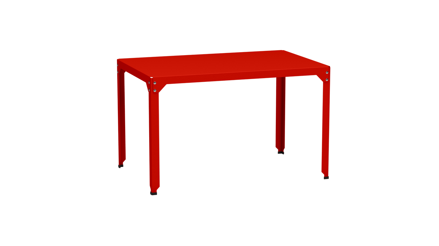 Table rectangulaire en acier galvanisé 121x79cm Hegoa - MATIERE GRISE - La Maison MilanaiseTABLERECTANGLE121HEGOACorail 032Sans roulettes
