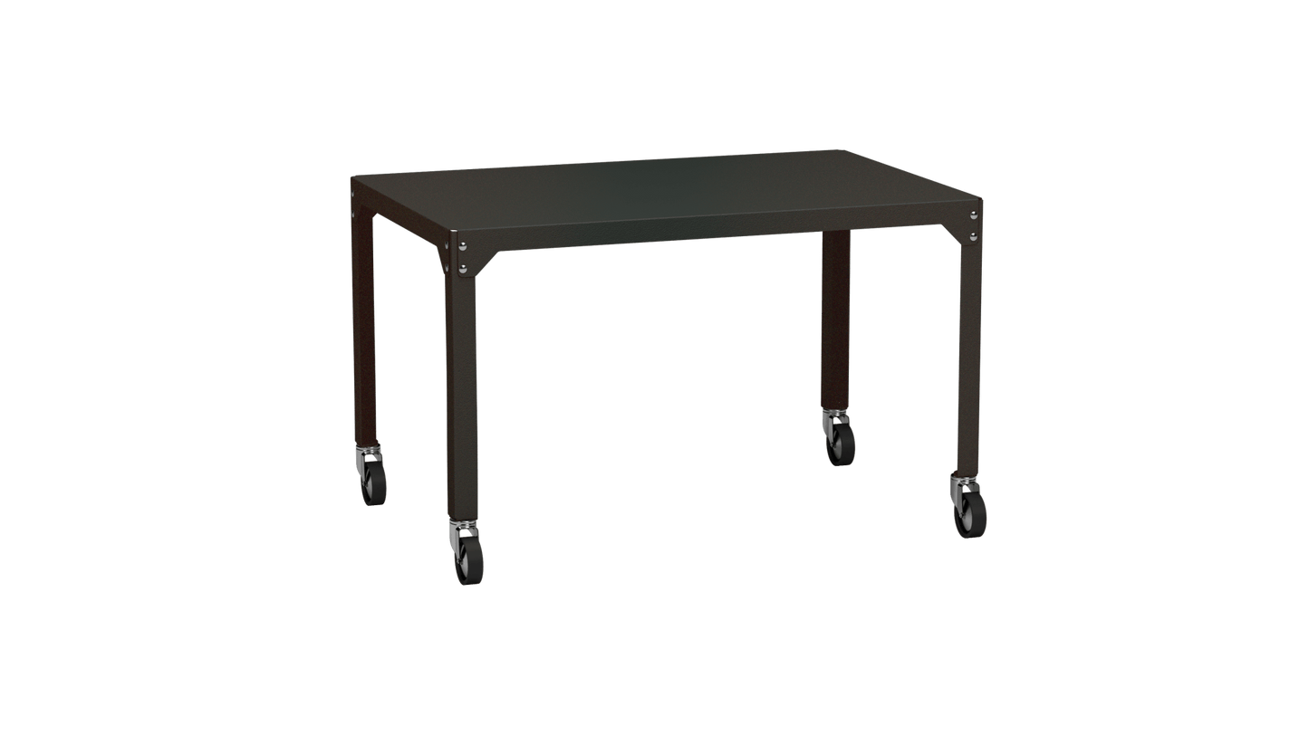 Table rectangulaire en acier galvanisé 121x79cm Hegoa - MATIERE GRISE - La Maison MilanaiseTABLERECTANGLE121HEGOAWinners 223Avec roulettes