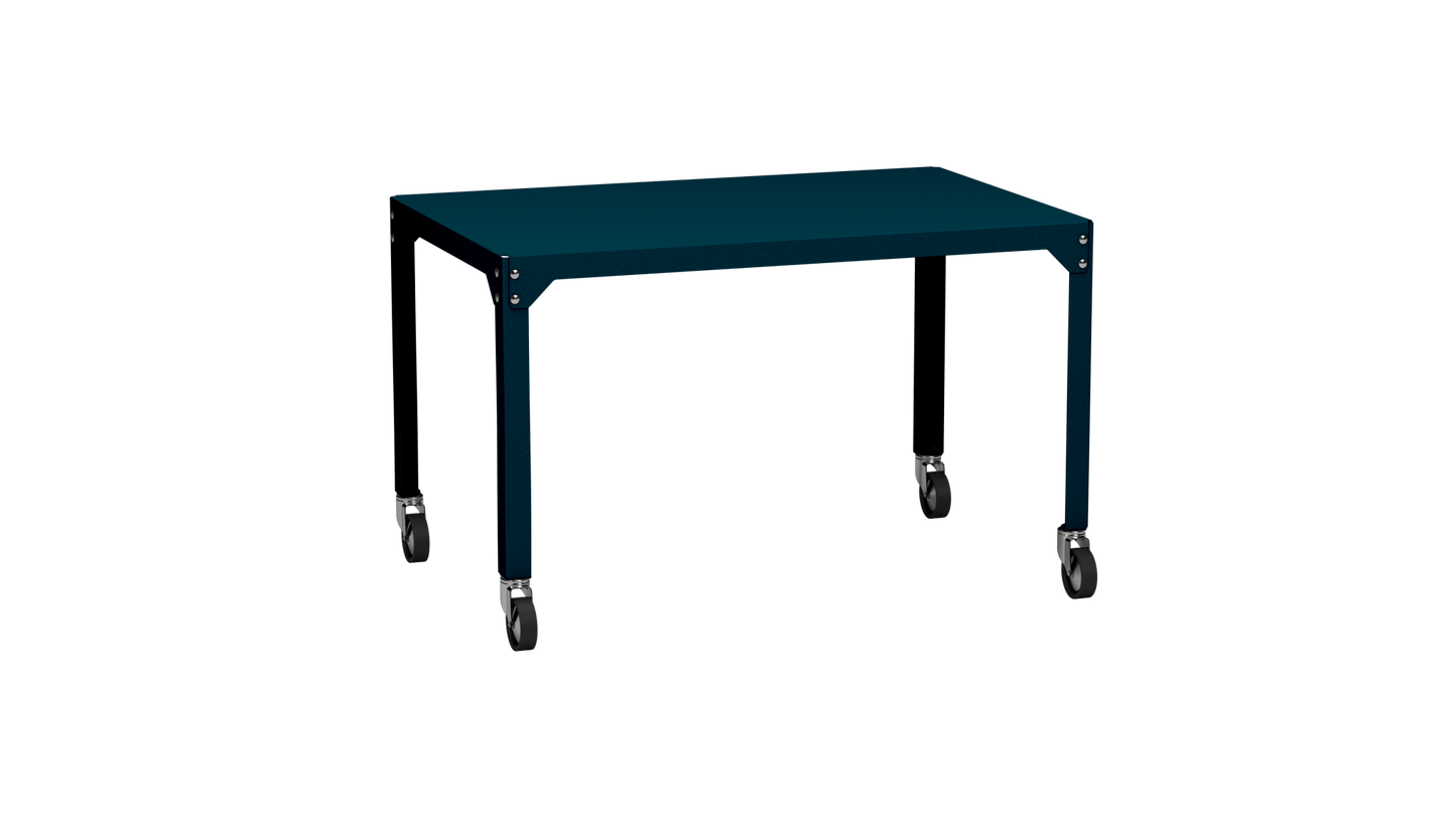 Table rectangulaire en acier galvanisé 121x79cm Hegoa - MATIERE GRISE - La Maison MilanaiseTABLERECTANGLE121HEGOACanard 115Avec roulettes
