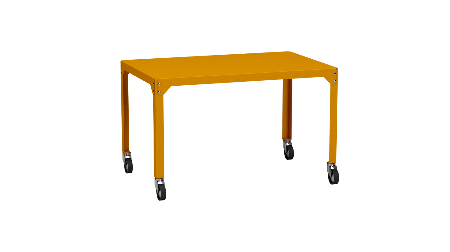 Table rectangulaire en acier galvanisé 121x79cm Hegoa - MATIERE GRISE - La Maison MilanaiseTABLERECTANGLE121HEGOASafran 131Avec roulettes