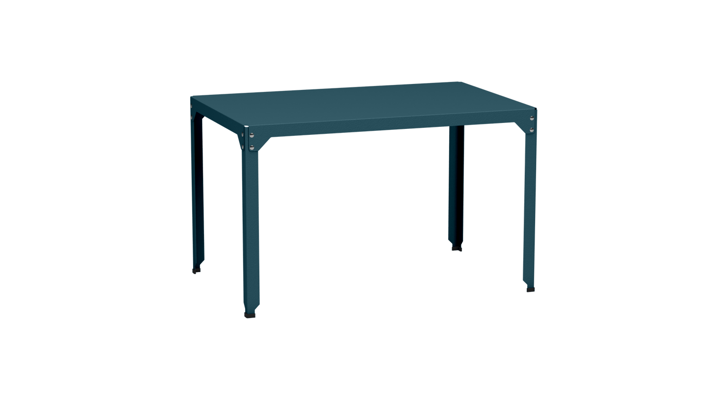 Table rectangulaire en acier galvanisé 121x79cm Hegoa - MATIERE GRISE - La Maison MilanaiseTABLERECTANGLE121HEGOAHoule 116Sans roulettes