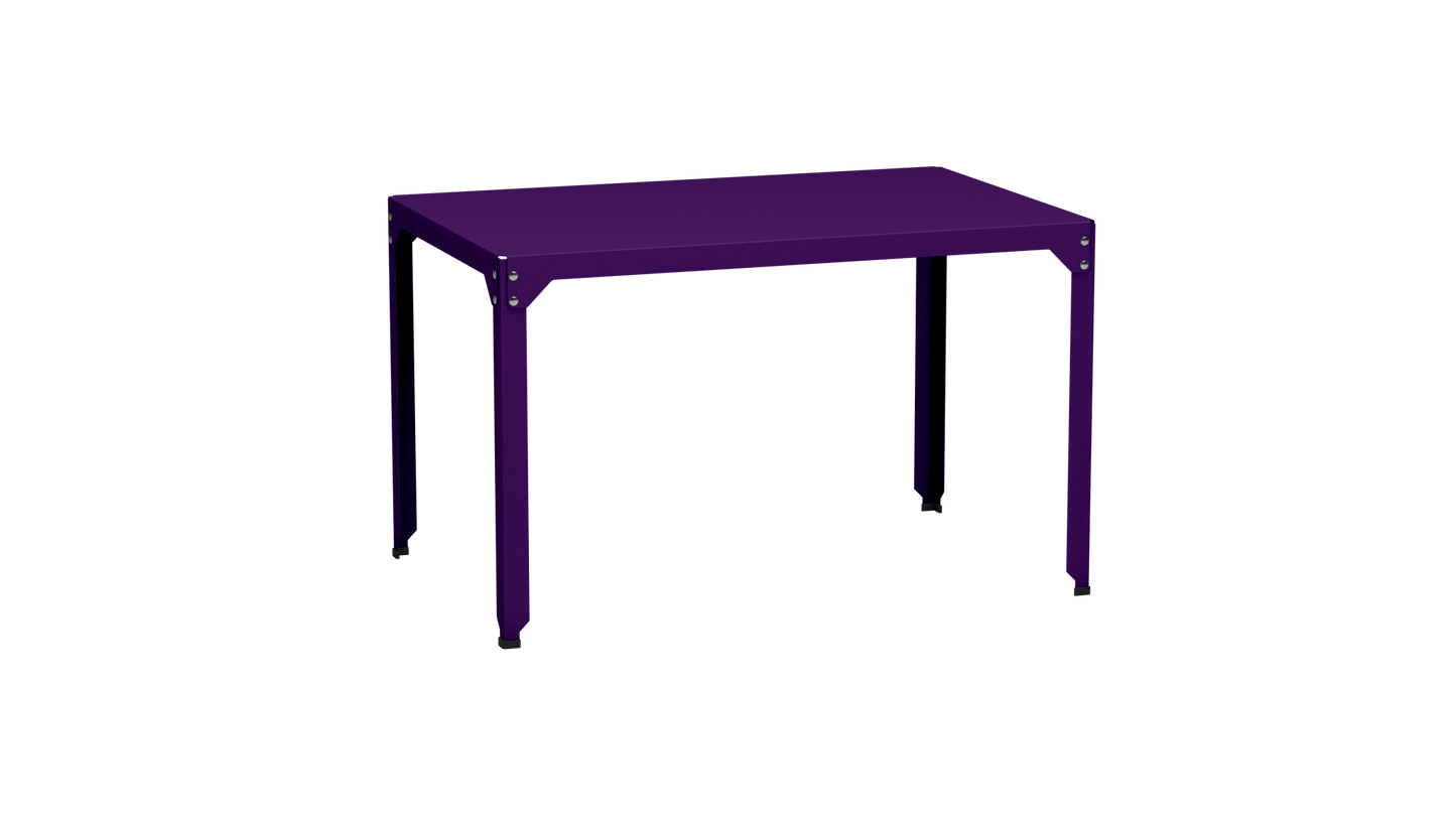 Table rectangulaire en acier galvanisé 121x79cm Hegoa - MATIERE GRISE - La Maison MilanaiseTABLERECTANGLE121HEGOAUltra Violet 172Sans roulettes