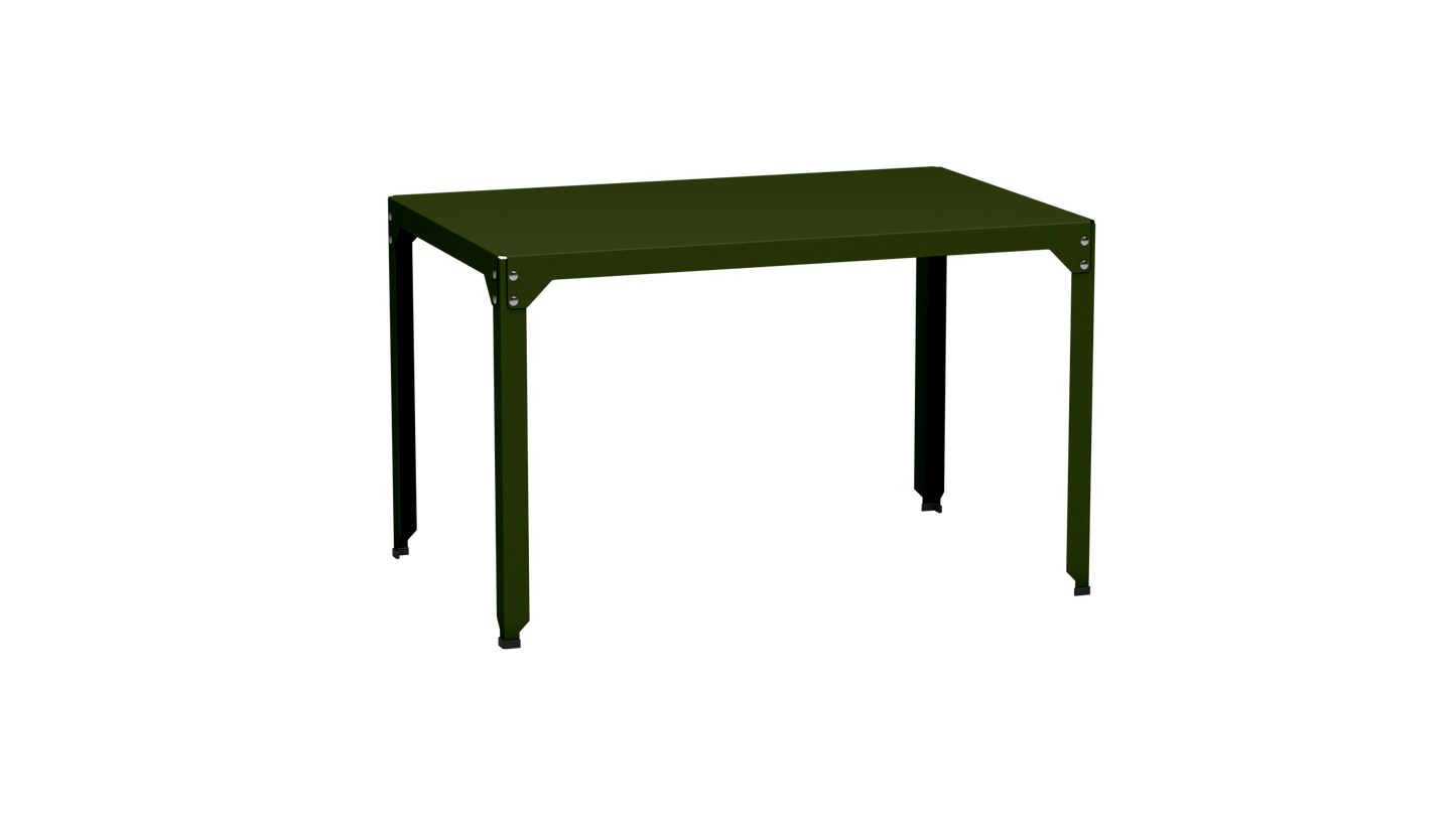 Table rectangulaire en acier galvanisé 121x79cm Hegoa - MATIERE GRISE - La Maison MilanaiseTABLERECTANGLE121HEGOAKaki 122Sans roulettes