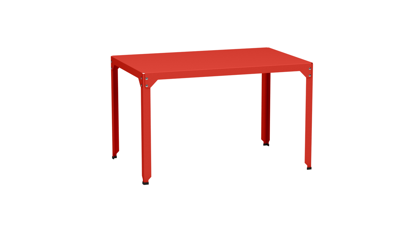 Table rectangulaire en acier galvanisé 121x79cm Hegoa - MATIERE GRISE - La Maison MilanaiseTABLERECTANGLE121HEGOAPêche 143Sans roulettes