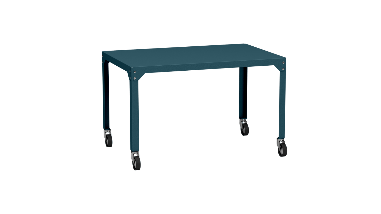 Table rectangulaire en acier galvanisé 121x79cm Hegoa - MATIERE GRISE - La Maison MilanaiseTABLERECTANGLE121HEGOAHoule 116Avec roulettes