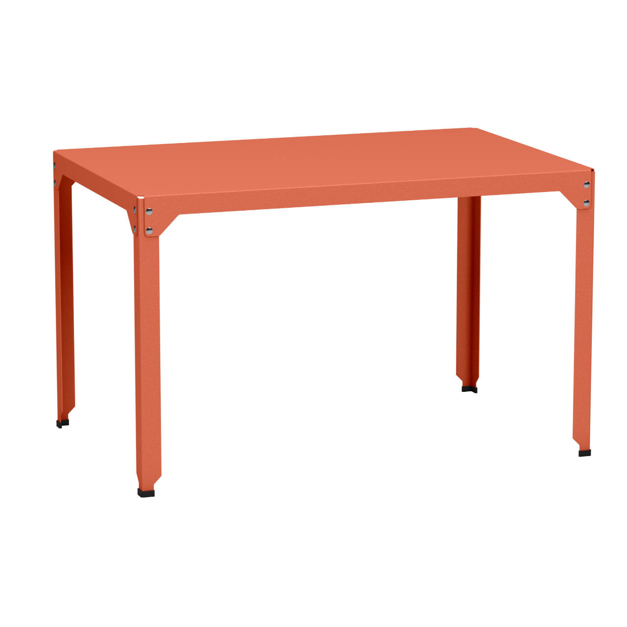 Table rectangulaire en acier galvanisé 121x79cm Hegoa - MATIERE GRISE - La Maison MilanaiseTABLERECTANGLE121HEGOAOrange givré 144Sans roulettes