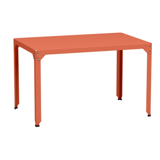 Table rectangulaire en acier galvanisé 121x79cm Hegoa - MATIERE GRISE - La Maison MilanaiseTABLERECTANGLE121HEGOAOrange givré 144Sans roulettes