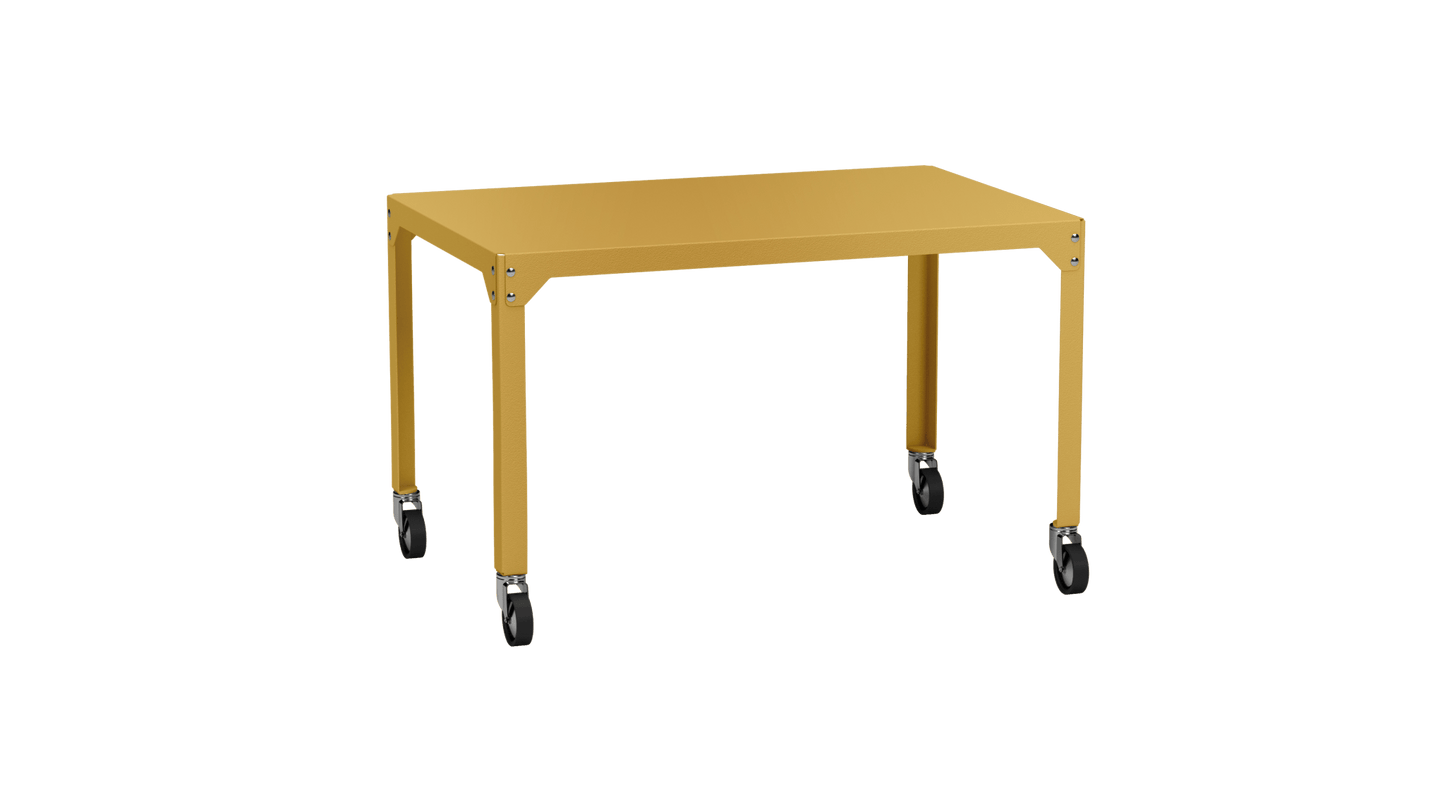 Table rectangulaire en acier galvanisé 121x79cm Hegoa - MATIERE GRISE - La Maison MilanaiseTABLERECTANGLE121HEGOALaiton 230Avec roulettes