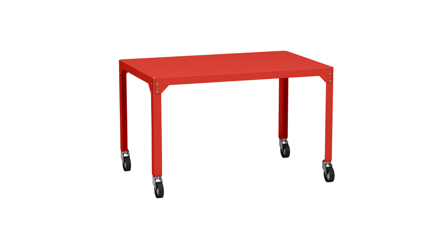 Table rectangulaire en acier galvanisé 121x79cm Hegoa - MATIERE GRISE - La Maison MilanaiseTABLERECTANGLE121HEGOAPêche 143Avec roulettes