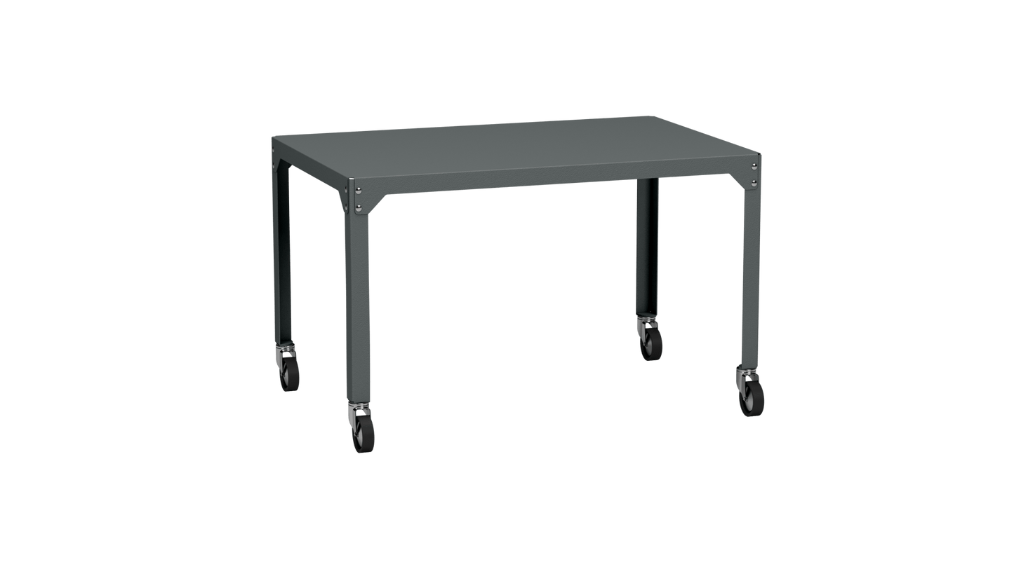 Table rectangulaire en acier galvanisé 121x79cm Hegoa - MATIERE GRISE - La Maison MilanaiseTABLERECTANGLE121HEGOAOrage 221Avec roulettes