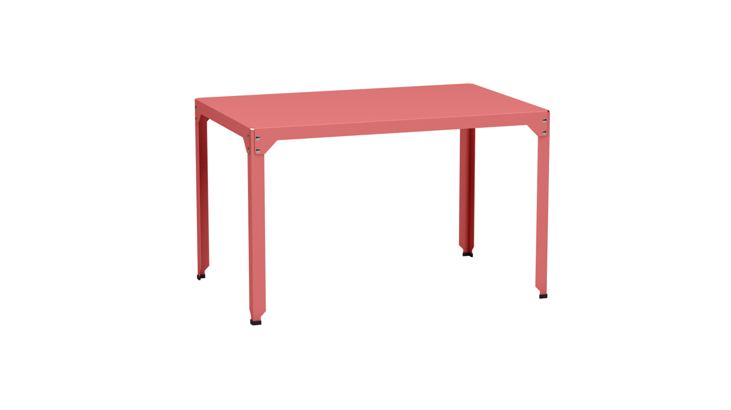 Table rectangulaire en acier galvanisé 121x79cm Hegoa - MATIERE GRISE - La Maison MilanaiseTABLERECTANGLE121HEGOAPink Lady 163Sans roulettes