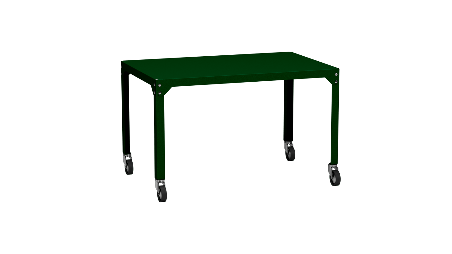 Table rectangulaire en acier galvanisé 121x79cm Hegoa - MATIERE GRISE - La Maison MilanaiseTABLERECTANGLE121HEGOACanopée 124Avec roulettes