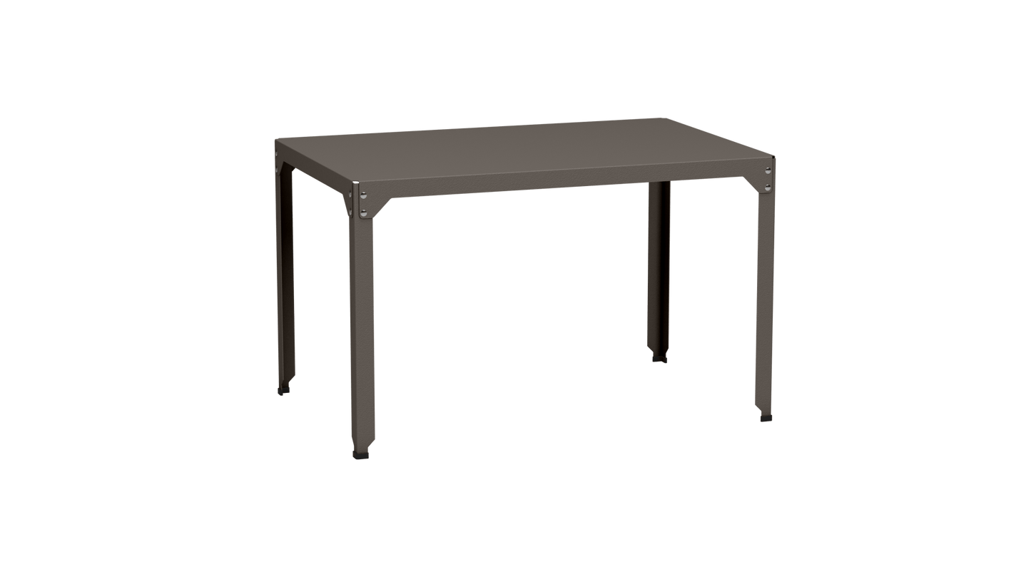 Table rectangulaire en acier galvanisé 121x79cm Hegoa - MATIERE GRISE - La Maison MilanaiseTABLERECTANGLE121HEGOATaupe 192Sans roulettes