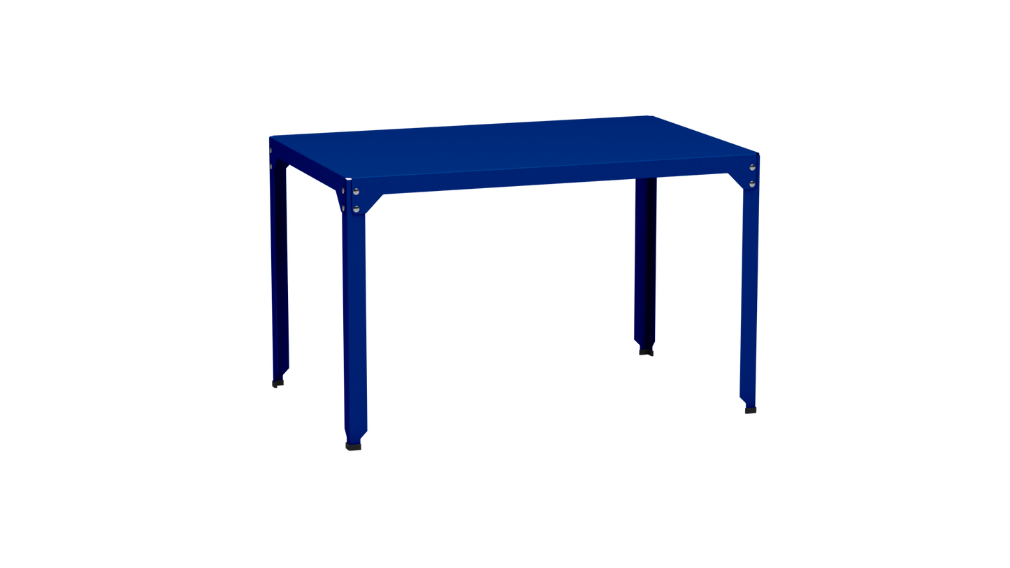 Table rectangulaire en acier galvanisé 121x79cm Hegoa - MATIERE GRISE - La Maison MilanaiseTABLERECTANGLE121HEGOABleu pur 112Sans roulettes