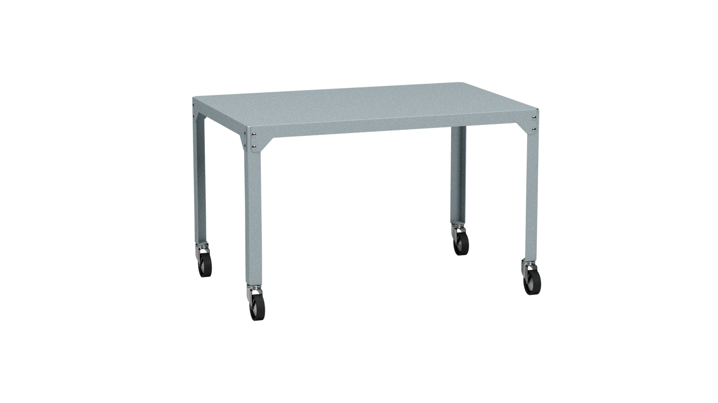 Table rectangulaire en acier galvanisé 121x79cm Hegoa - MATIERE GRISE - La Maison MilanaiseTABLERECTANGLE121HEGOANuage 002Avec roulettes