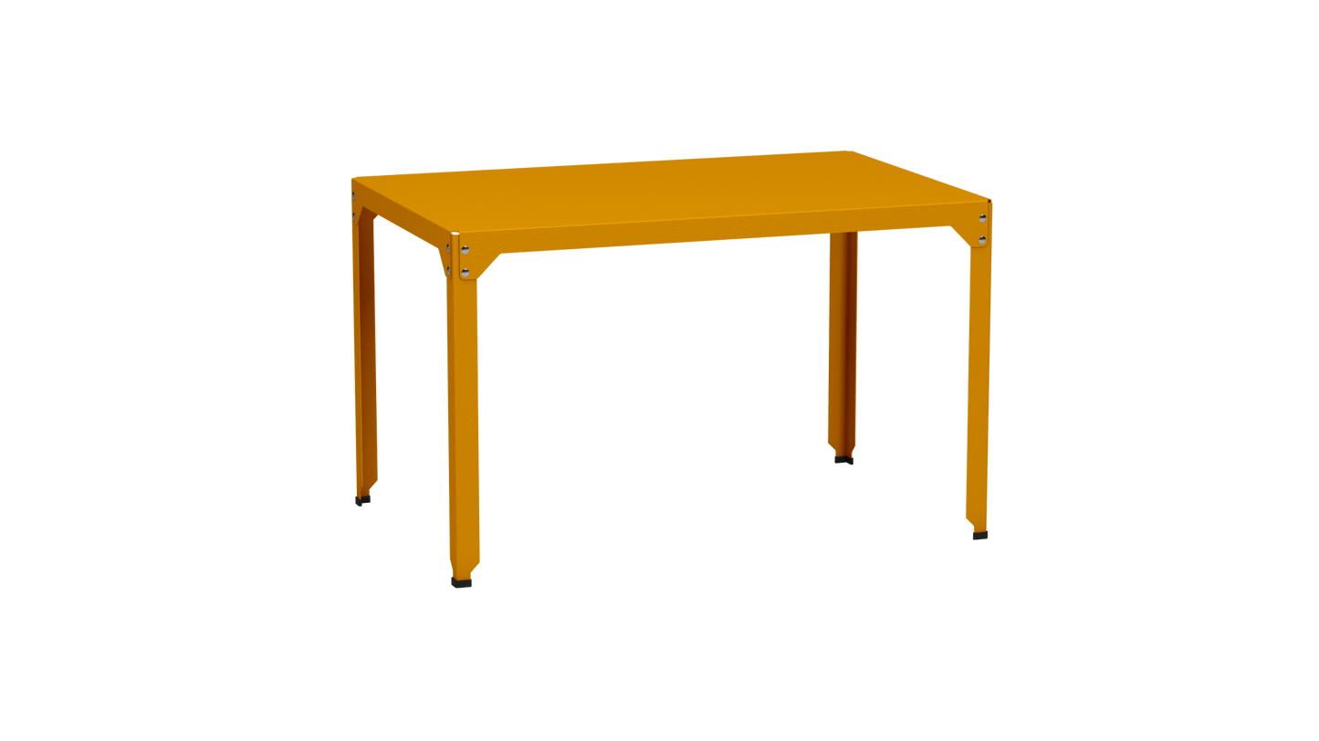 Table rectangulaire en acier galvanisé 121x79cm Hegoa - MATIERE GRISE - La Maison MilanaiseTABLERECTANGLE121HEGOASafran 131Sans roulettes