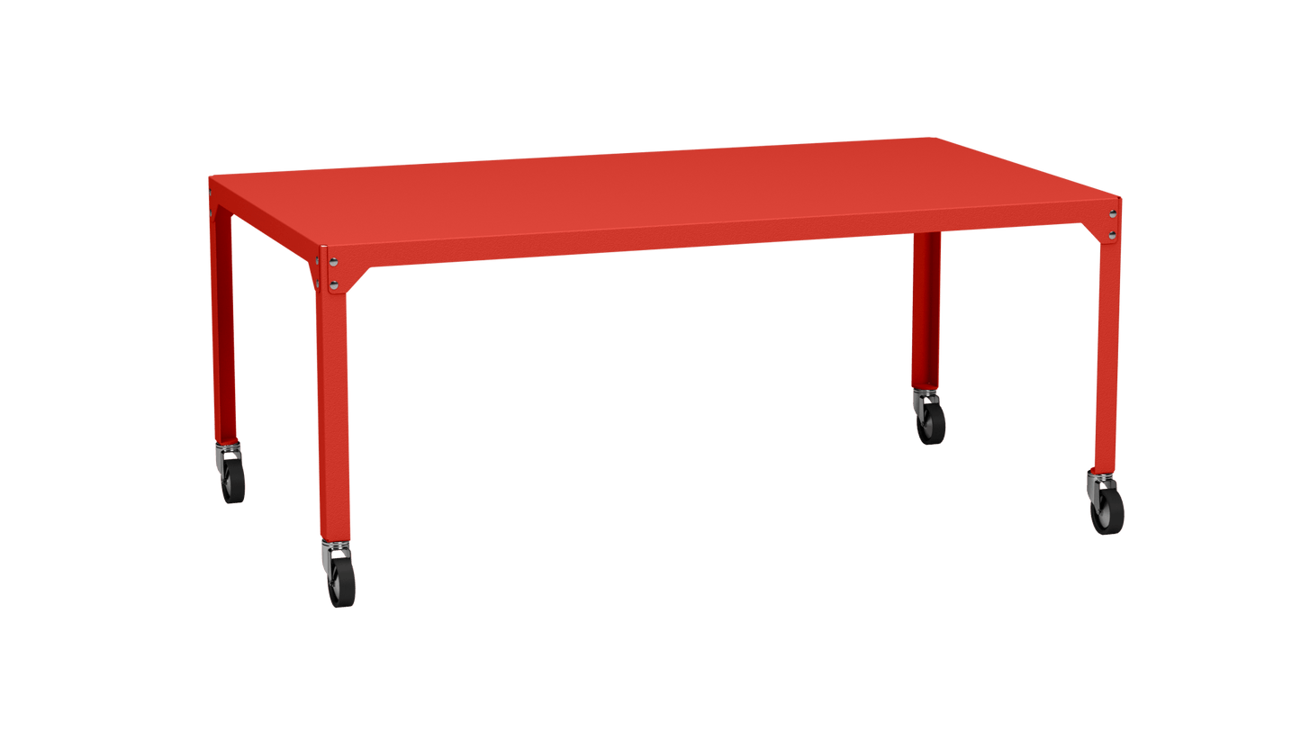 Table rectangulaire en acier galvanisé 180x100cm Hegoa - MATIERE GRISE - La Maison MilanaiseTABLERECTANGLE180HEGOAPêche 143Avec roulettes