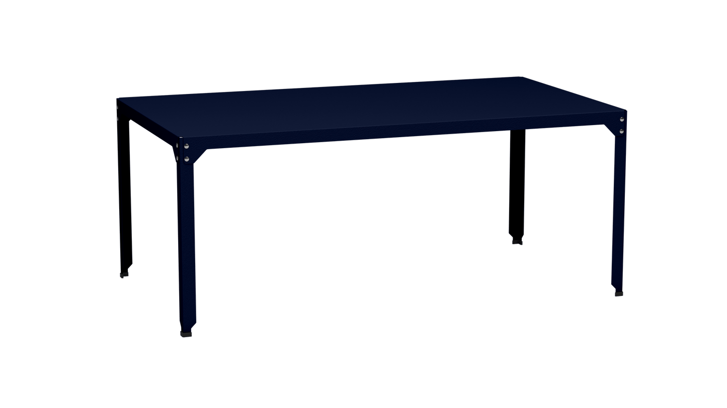 Table rectangulaire en acier galvanisé 180x100cm Hegoa - MATIERE GRISE - La Maison MilanaiseTABLERECTANGLE180HEGOANuit 114Sans roulettes