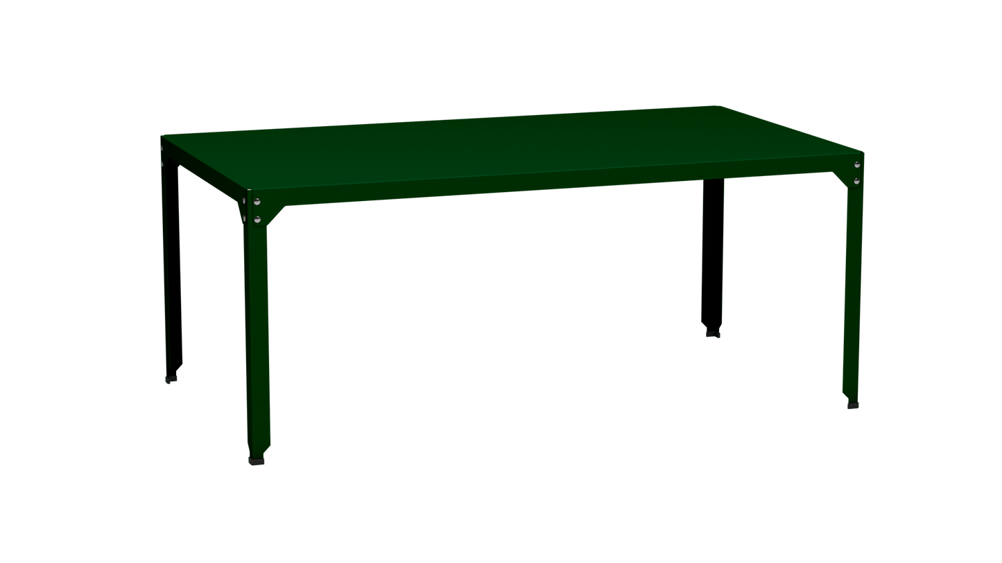 Table rectangulaire en acier galvanisé 180x100cm Hegoa - MATIERE GRISE - La Maison MilanaiseTABLERECTANGLE180HEGOACanopée 124Sans roulettes