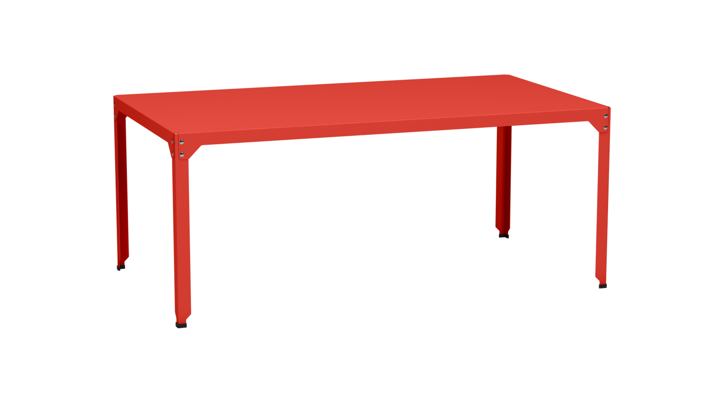 Table rectangulaire en acier galvanisé 180x100cm Hegoa - MATIERE GRISE - La Maison MilanaiseTABLERECTANGLE180HEGOAPêche 143Sans roulettes