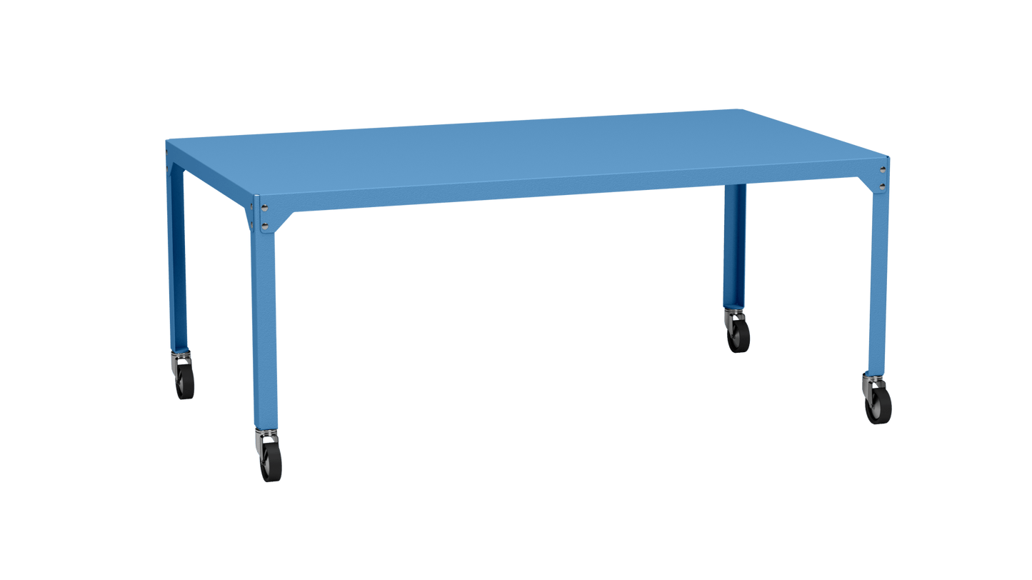 Table rectangulaire en acier galvanisé 180x100cm Hegoa - MATIERE GRISE - La Maison MilanaiseTABLERECTANGLE180HEGOAAzur 111Avec roulettes