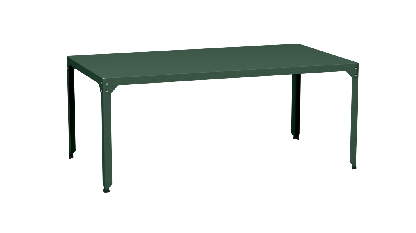 Table rectangulaire en acier galvanisé 180x100cm Hegoa - MATIERE GRISE - La Maison MilanaiseTABLERECTANGLE180HEGOAOlive 121Sans roulettes