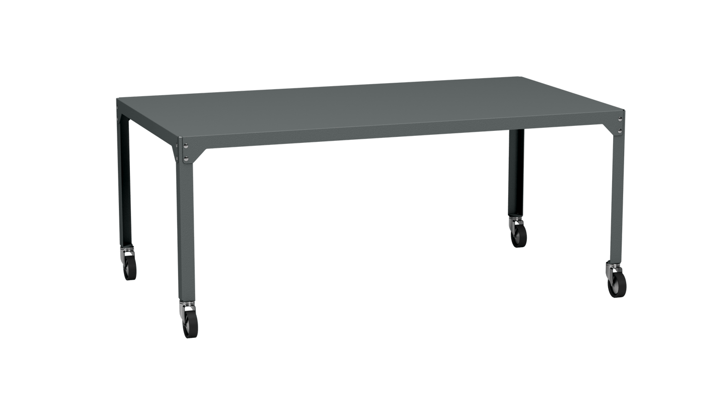 Table rectangulaire en acier galvanisé 180x100cm Hegoa - MATIERE GRISE - La Maison MilanaiseTABLERECTANGLE180HEGOAOrage 221Avec roulettes