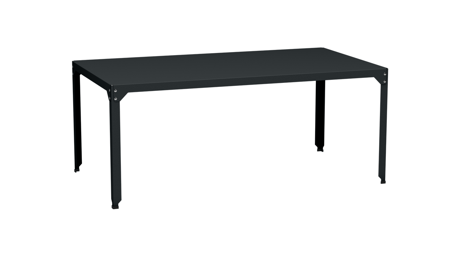 Table rectangulaire en acier galvanisé 180x100cm Hegoa - MATIERE GRISE - La Maison MilanaiseTABLERECTANGLE180HEGOAAnthracite 222Sans roulettes