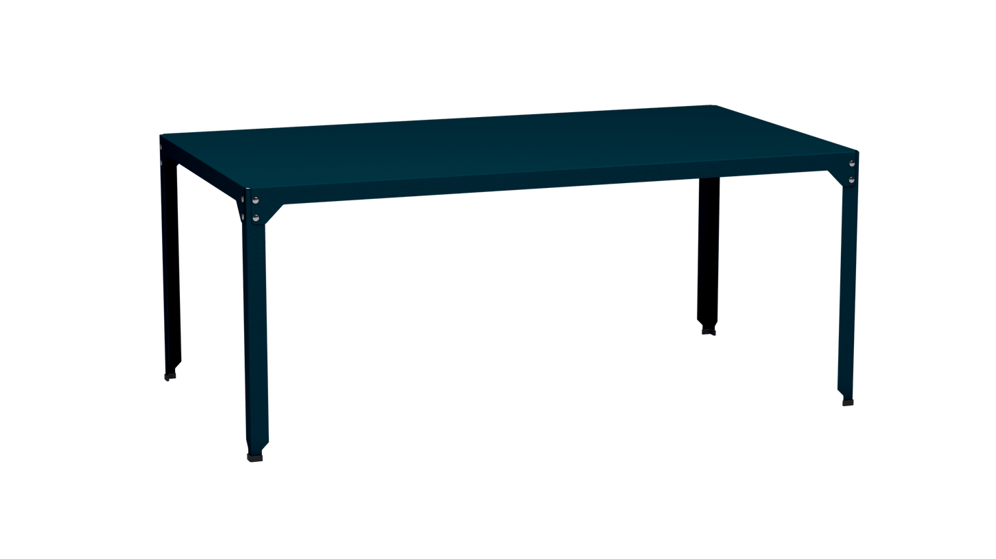 Table rectangulaire en acier galvanisé 180x100cm Hegoa - MATIERE GRISE - La Maison MilanaiseTABLERECTANGLE180HEGOACanard 115Sans roulettes