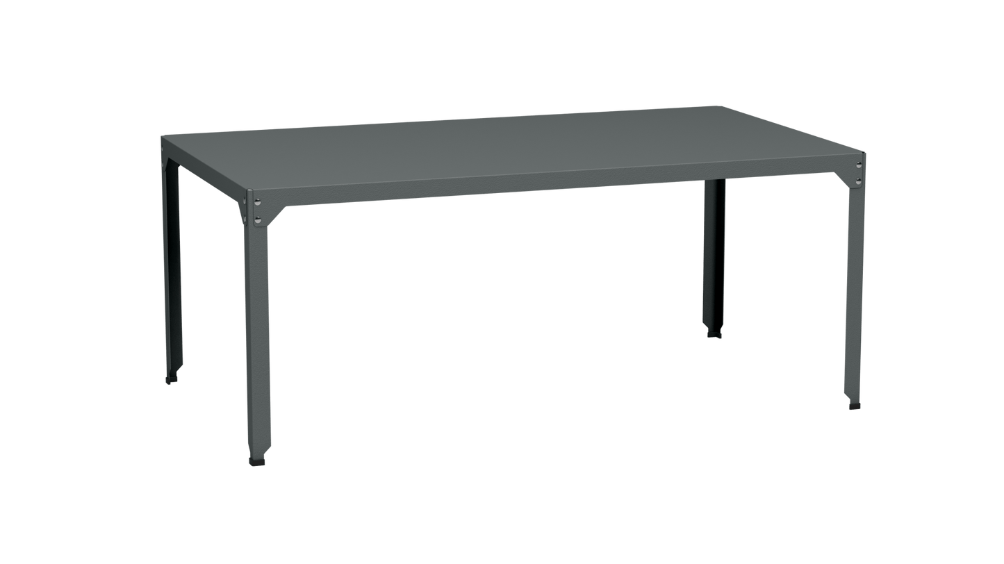 Table rectangulaire en acier galvanisé 180x100cm Hegoa - MATIERE GRISE - La Maison MilanaiseTABLERECTANGLE180HEGOAOrage 221Sans roulettes