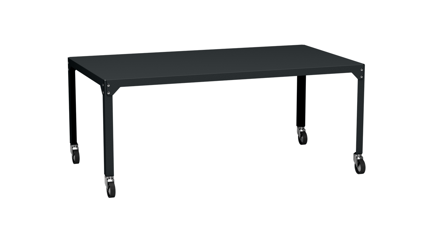 Table rectangulaire en acier galvanisé 180x100cm Hegoa - MATIERE GRISE - La Maison MilanaiseTABLERECTANGLE180HEGOAAnthracite 222Avec roulettes