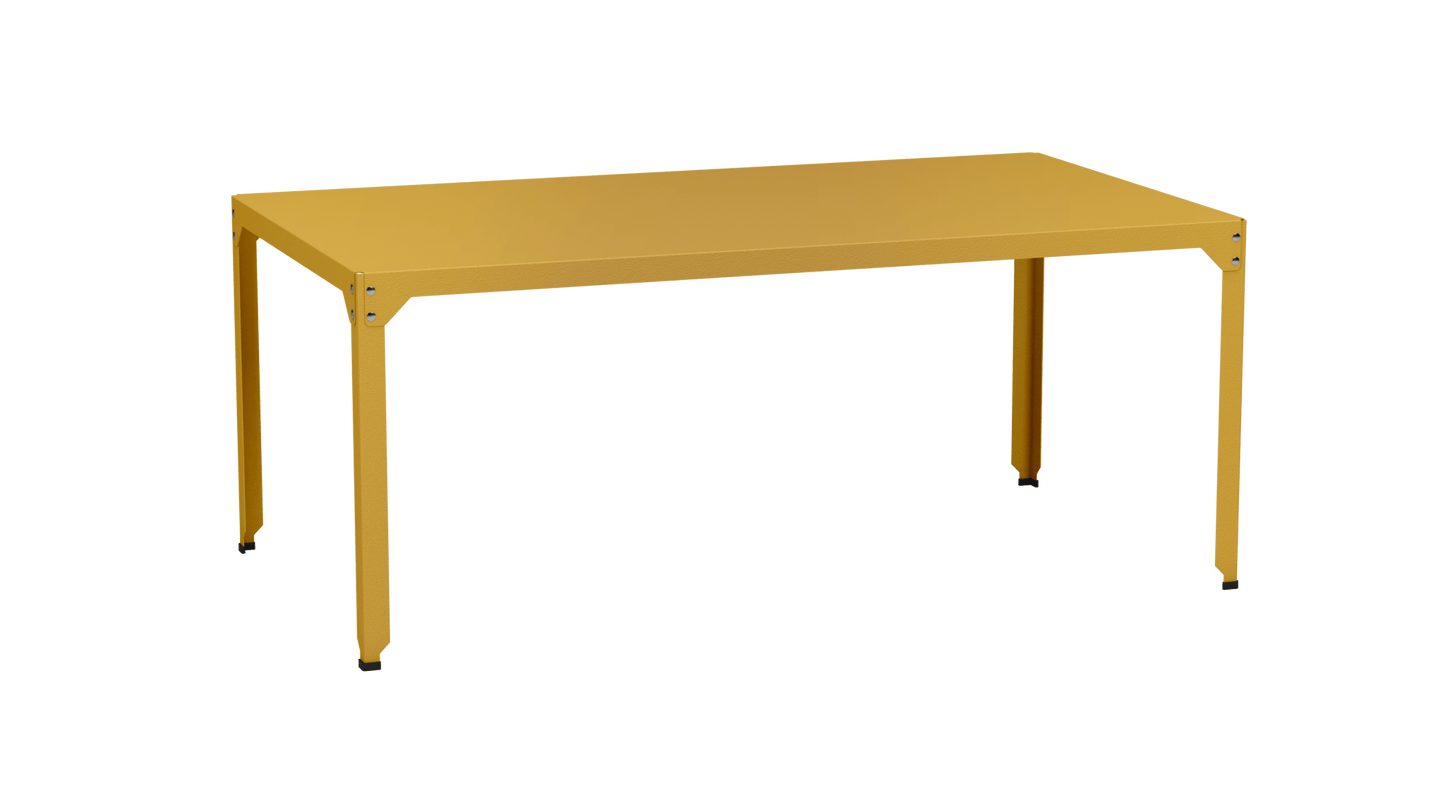 Table rectangulaire en acier galvanisé 180x100cm Hegoa - MATIERE GRISE - La Maison MilanaiseTABLERECTANGLE180HEGOALaiton 230Sans roulettes