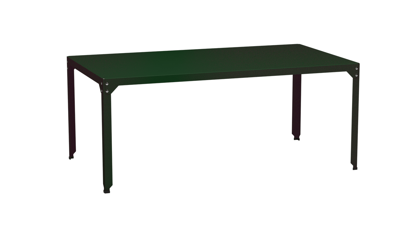 Table rectangulaire en acier galvanisé 180x100cm Hegoa - MATIERE GRISE - La Maison MilanaiseTABLERECTANGLE180HEGOAJekyll 123Sans roulettes