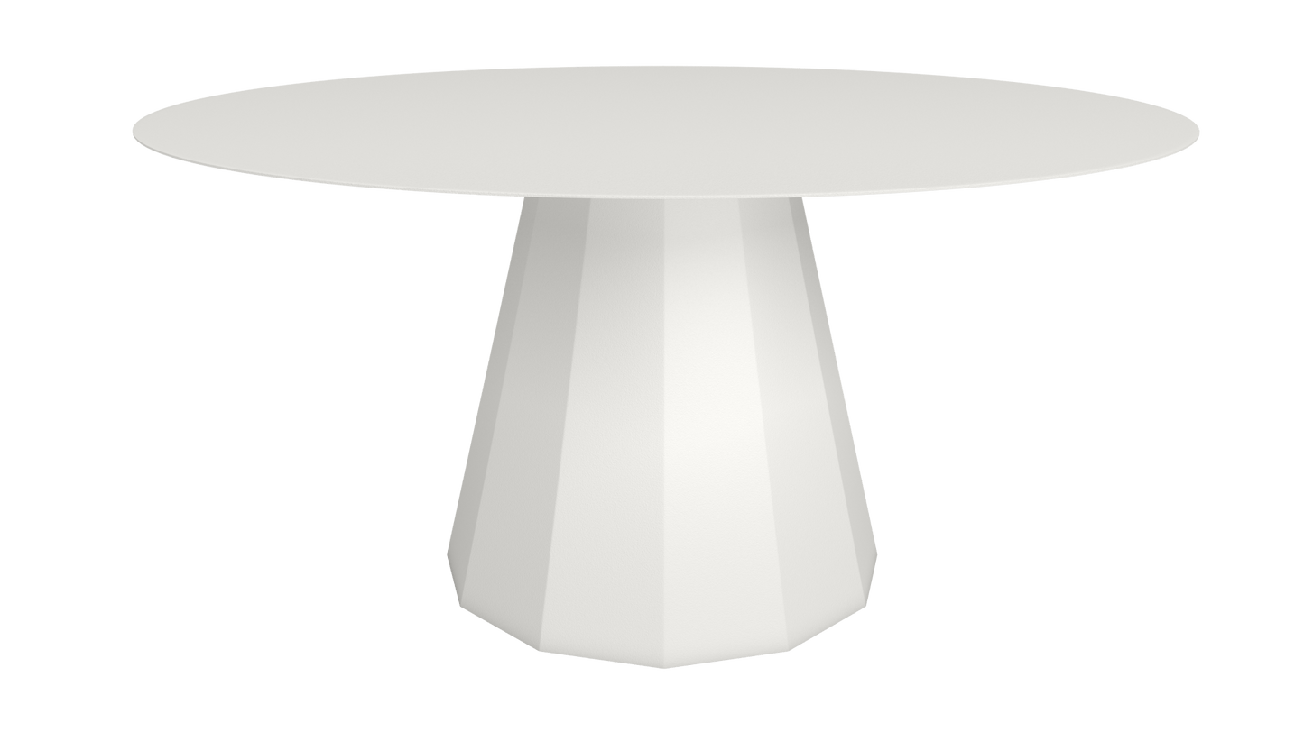 Table ronde en aluminium Ø150m Ankara - MATIERE GRISE - La Maison MilanaiseTABLERONDEANKARAMETALBlanc 001