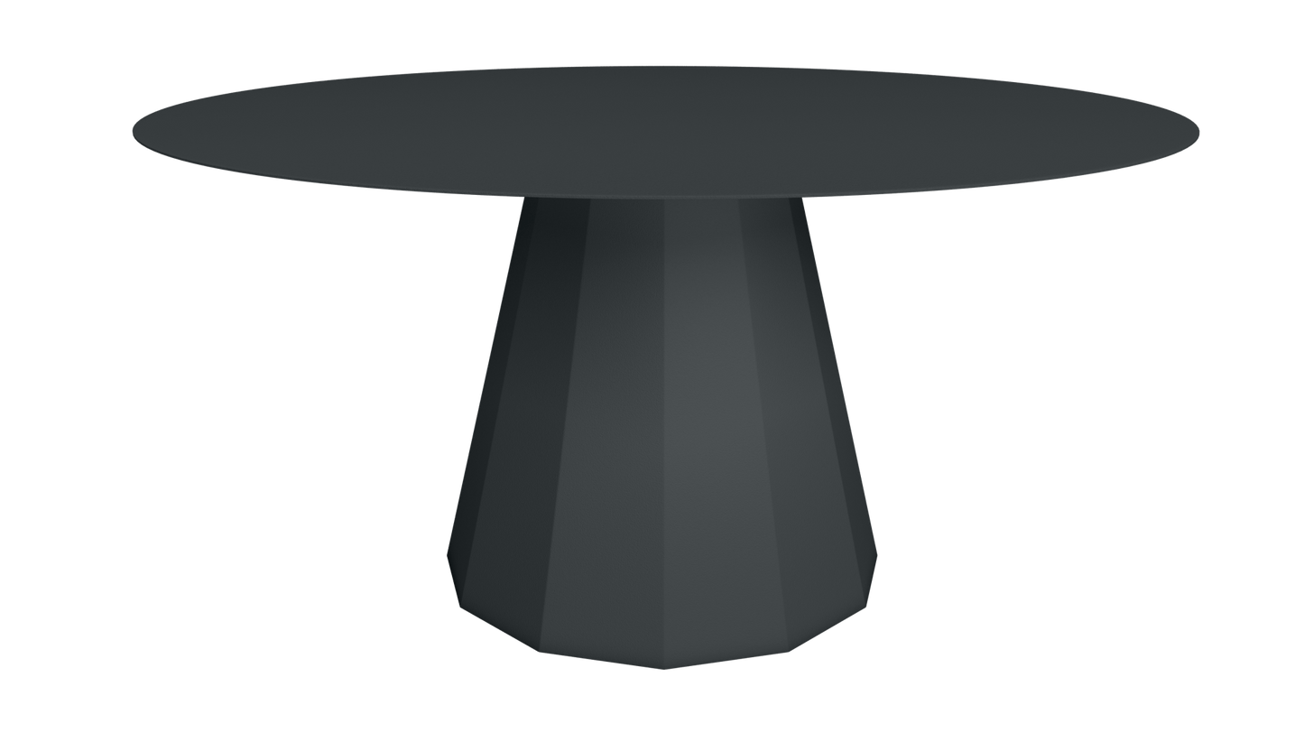 Table ronde en aluminium Ø150m Ankara - MATIERE GRISE - La Maison MilanaiseTABLERONDEANKARAMETALAnthracite 222