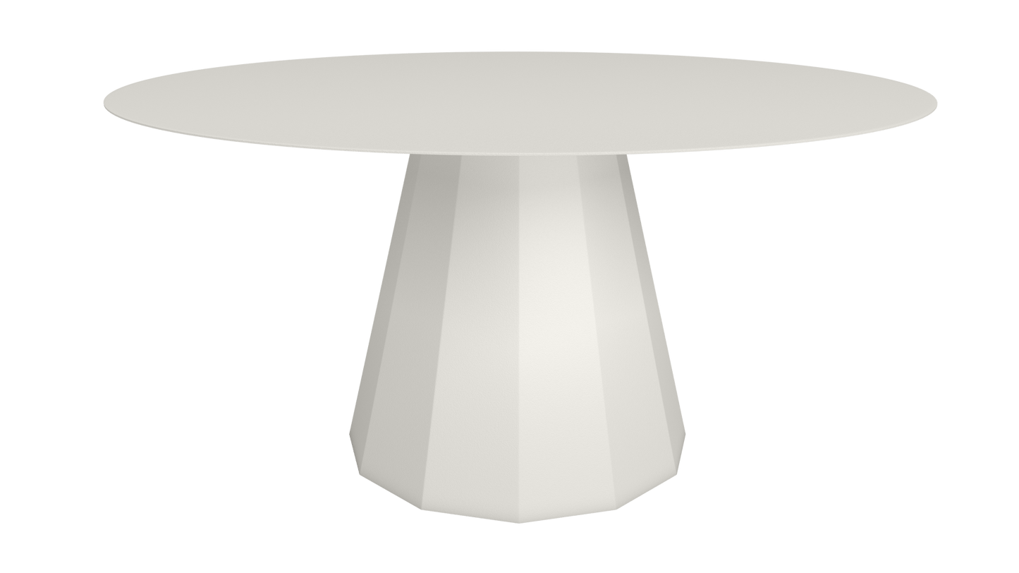 Table ronde en aluminium Ø150m Ankara - MATIERE GRISE - La Maison MilanaiseTABLERONDEANKARAMETALCraie 023