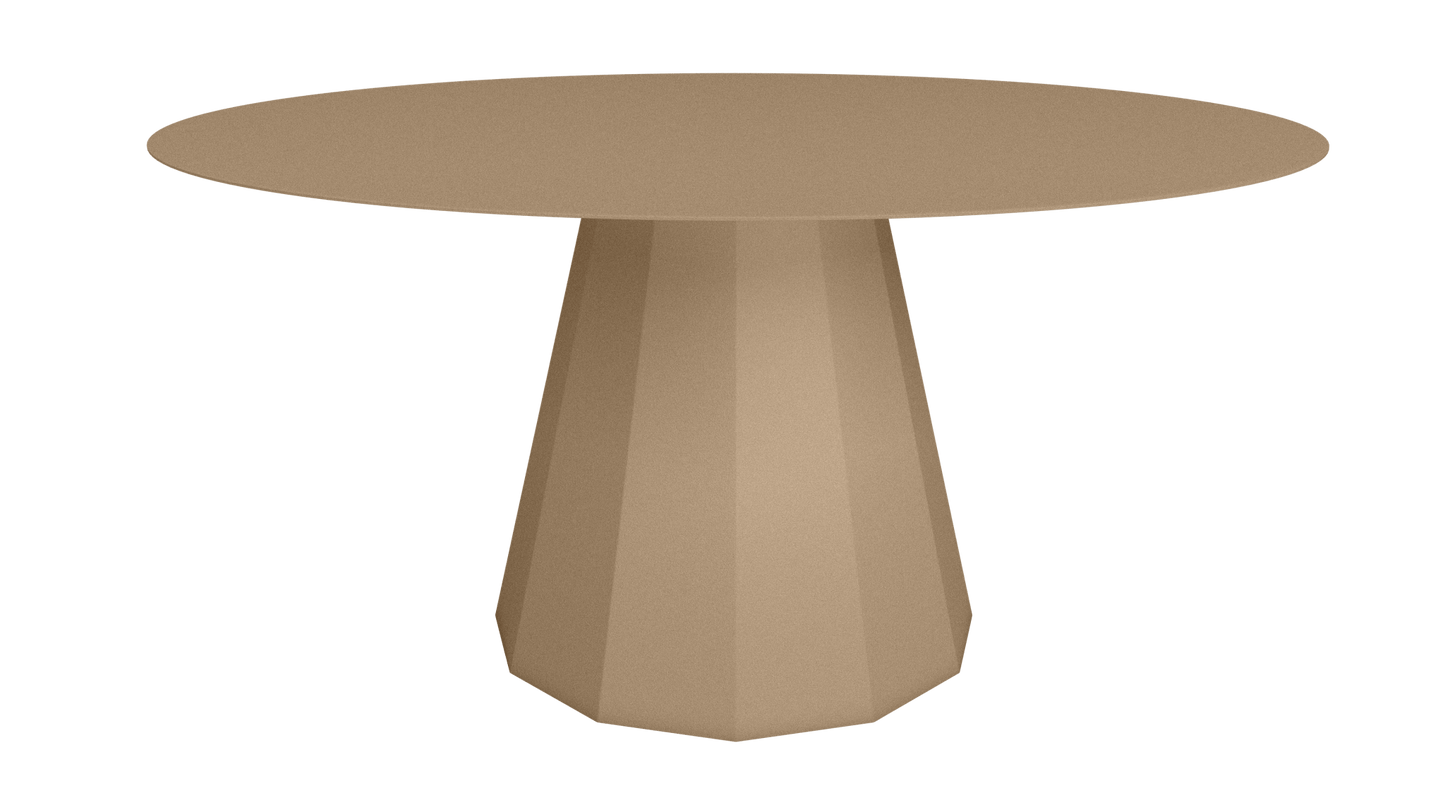 Table ronde en aluminium Ø150m Ankara - MATIERE GRISE - La Maison MilanaiseTABLERONDEANKARAMETALSable 018