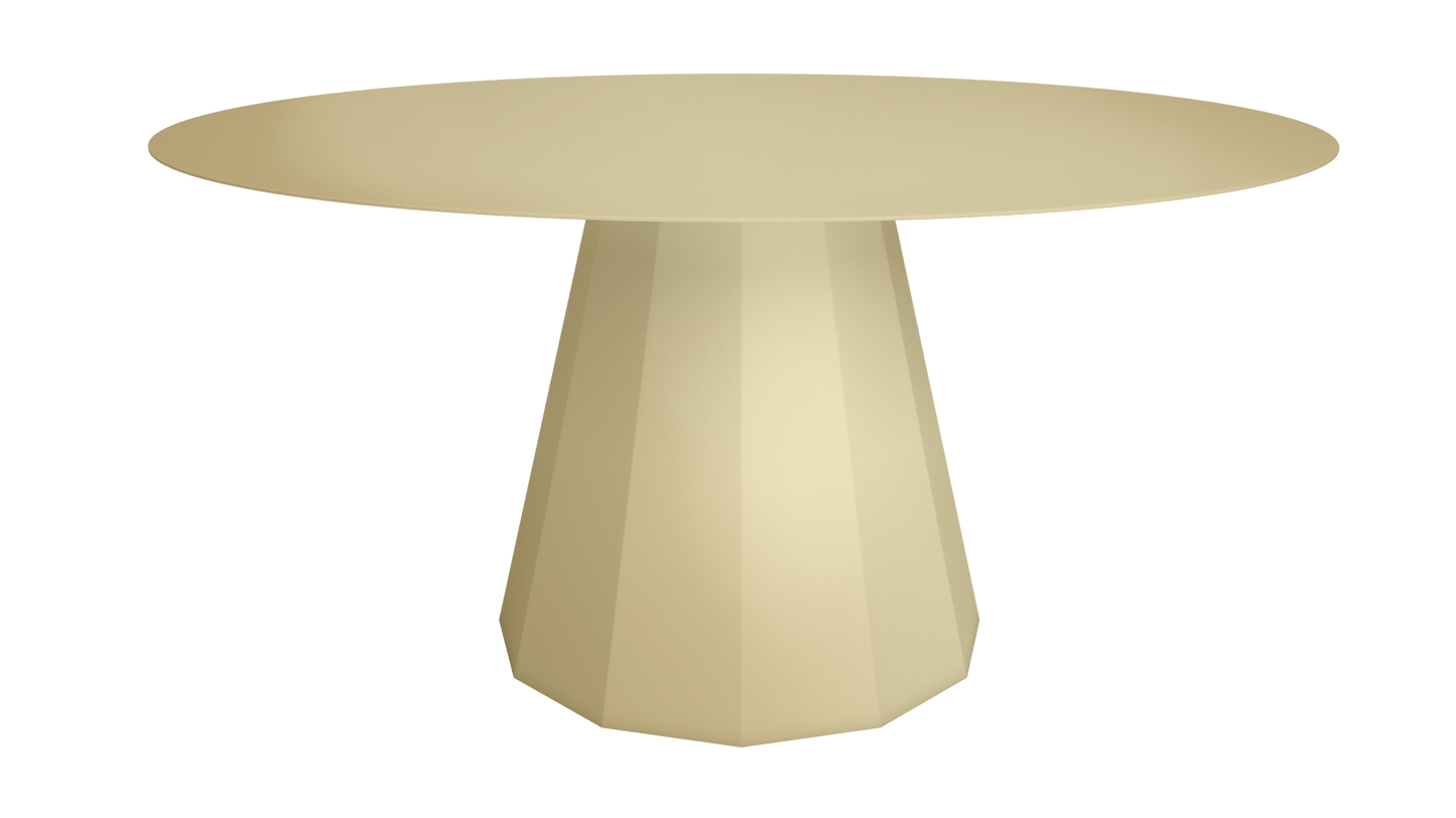 Table ronde en aluminium Ø150m Ankara - MATIERE GRISE - La Maison MilanaiseTABLERONDEANKARAMETALChampagne 231