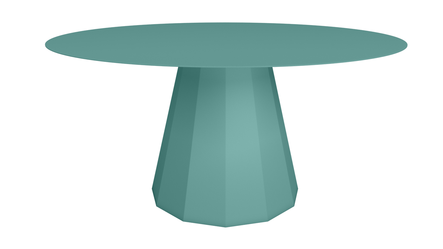 Table ronde en aluminium Ø150m Ankara - MATIERE GRISE - La Maison MilanaiseTABLERONDEANKARAMETALCeladon 006