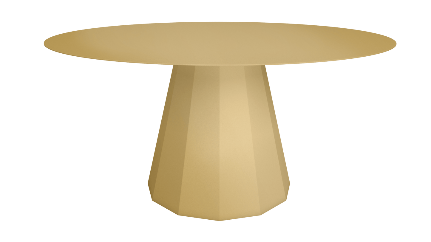 Table ronde en aluminium Ø150m Ankara - MATIERE GRISE - La Maison MilanaiseTABLERONDEANKARAMETALLaiton 230