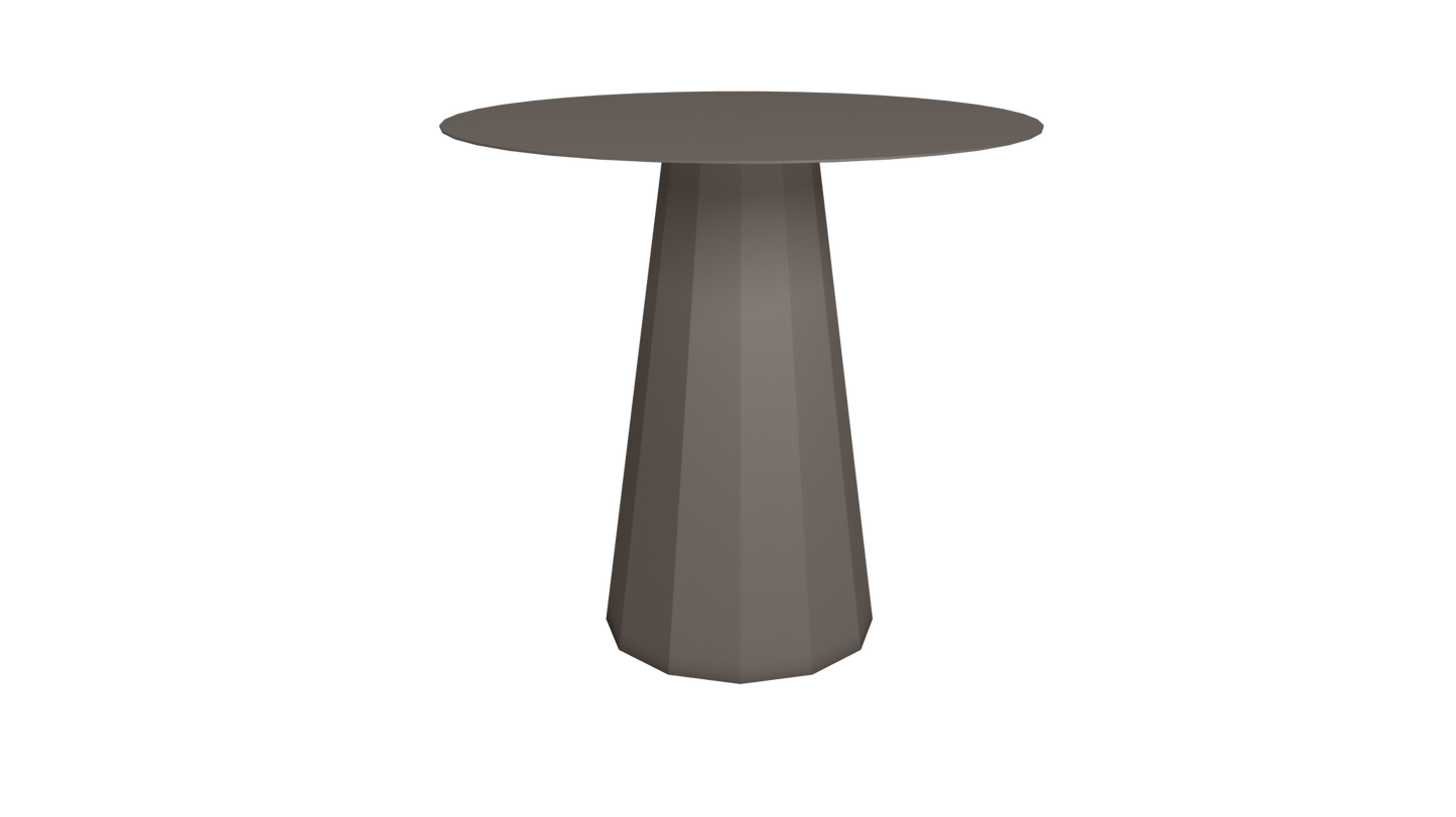 Table ronde en aluminium Ø80cm ou Ø120cm Ankara - MATIERE GRISE - La Maison MilanaiseTABLERONDEANKARAMETALTaupe 192Ø80cm