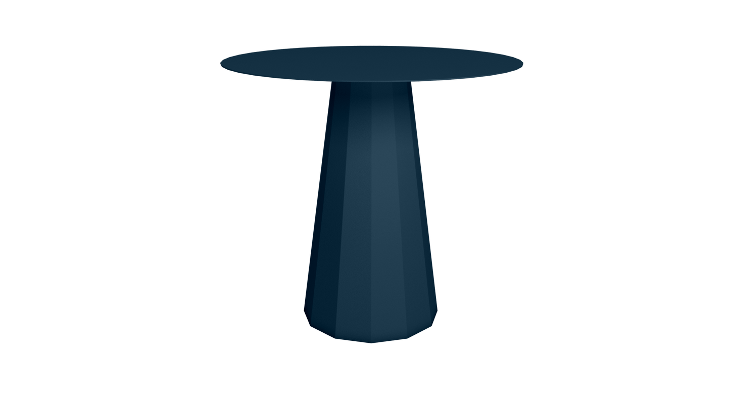 Table ronde en aluminium Ø80cm ou Ø120cm Ankara - MATIERE GRISE - La Maison MilanaiseTABLERONDEANKARAMETALDenim 007Ø80cm