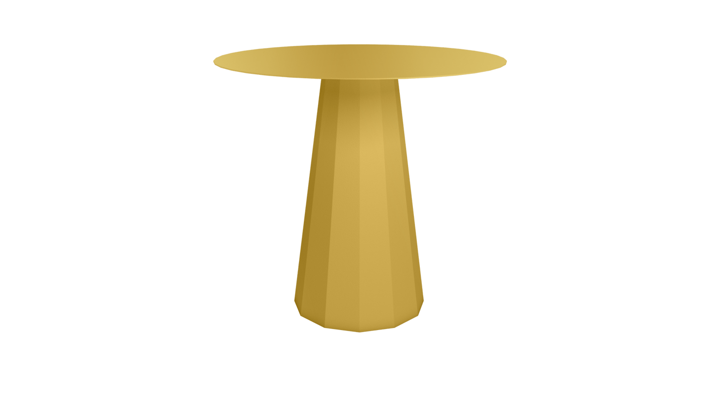 Table ronde en aluminium Ø80cm ou Ø120cm Ankara - MATIERE GRISE - La Maison MilanaiseTABLERONDEANKARAMETALLaiton 230Ø80cm