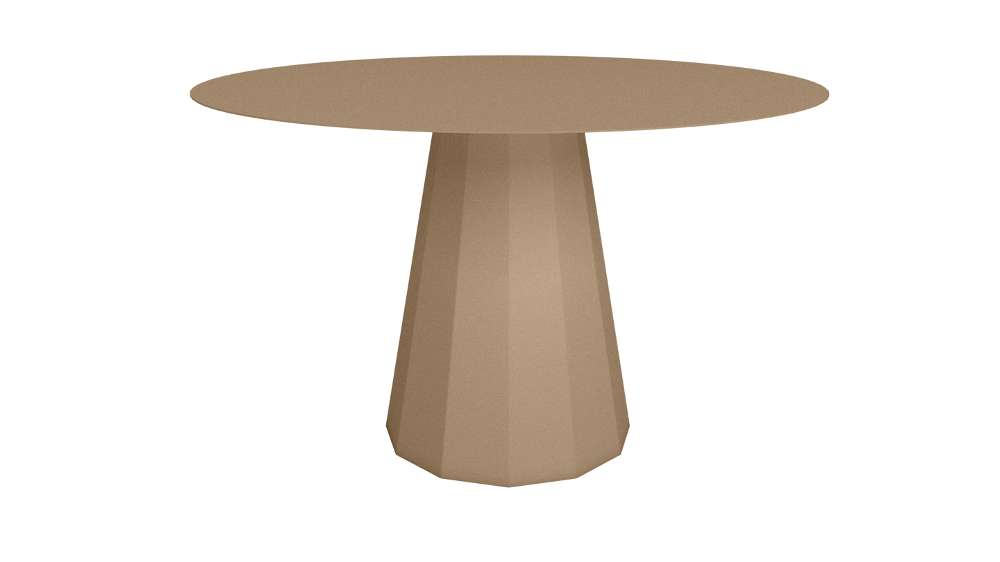 Table ronde en aluminium Ø80cm ou Ø120cm Ankara - MATIERE GRISE - La Maison MilanaiseTABLERONDEANKARAMETALSable 018Ø120cm