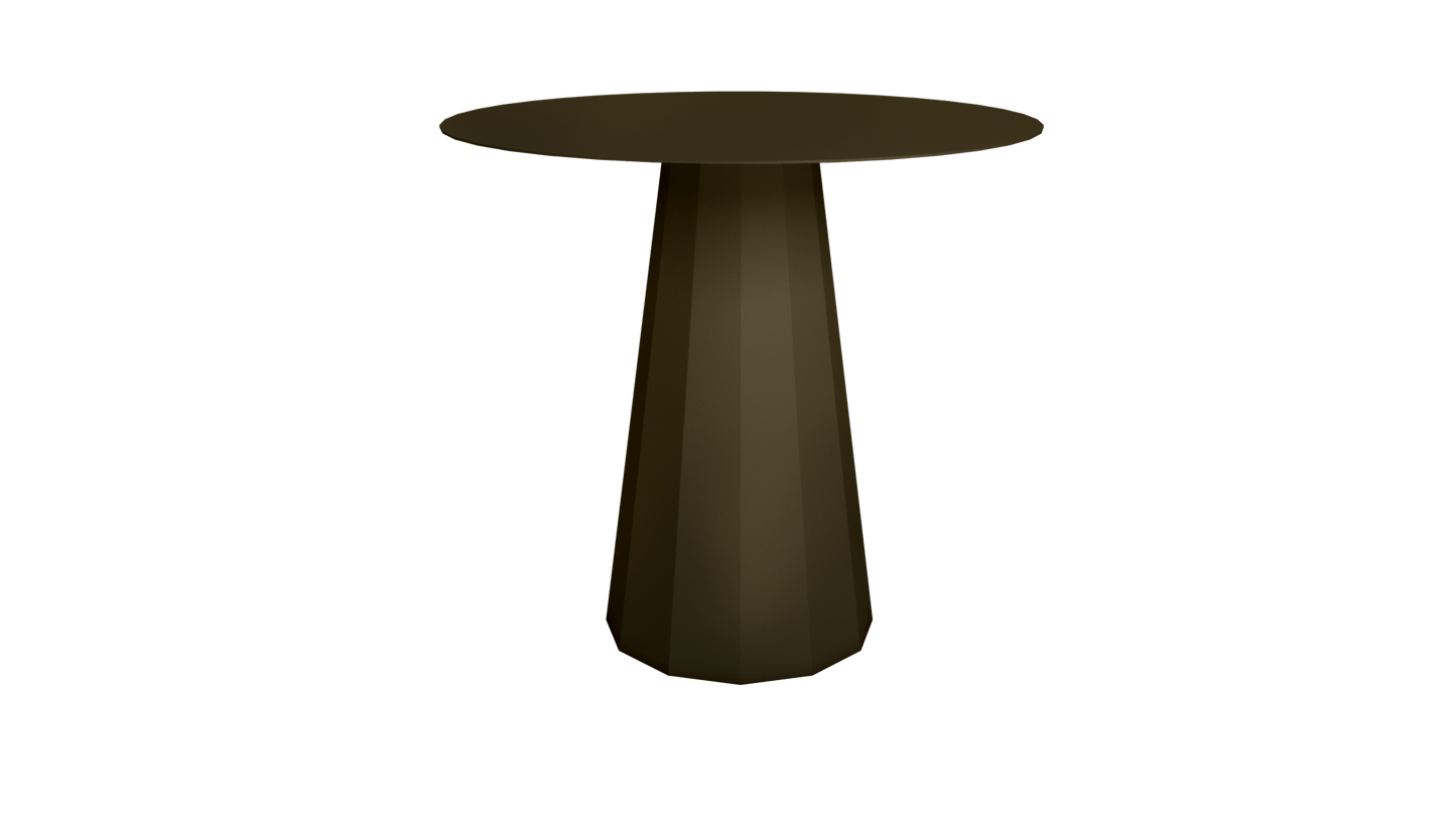Table ronde en aluminium Ø80cm ou Ø120cm Ankara - MATIERE GRISE - La Maison MilanaiseTABLERONDEANKARAMETALBrut Vernis fumé 241Ø80cm